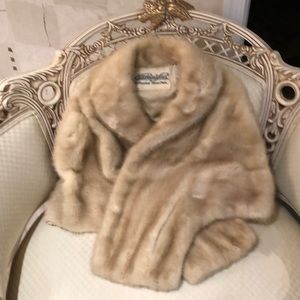 Vintage 1940 mink stole.